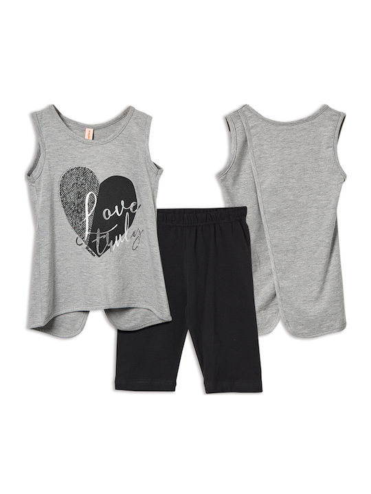 Kinder-Set mit Leggings Sommer 2Stück Gray