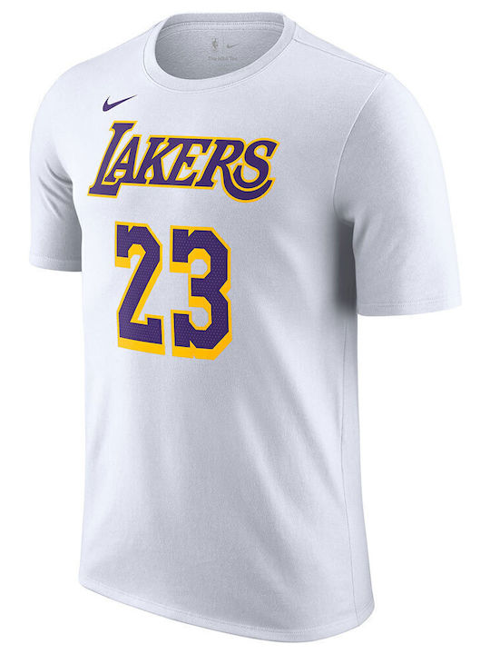NBA Los Angeles Lakers Sportliches T-Shirt Weiß