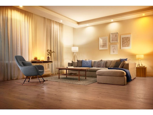 WiZ Bec Smart LED 4.9W pentru Dulie E27 și Formă P45 RGBW 470lm