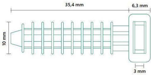 Sapiselco Oops Plastic 10x43mm