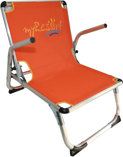 Campus Small Chair Beach Aluminium Orange 37x44cm