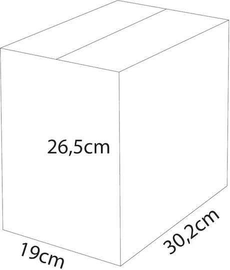 Χαρτοκιβώτιο Συσκευασίας Dreifachwand B30.2 x T19 x H26.5cm.
