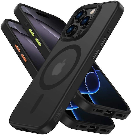 Tech-Protect Magmat Back Cover Silicone / Plastic Black (iPhone 16 Pro Max)