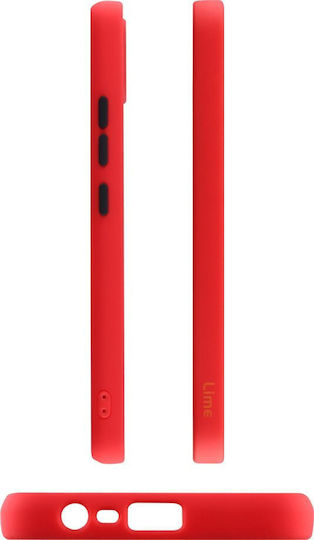 Lime Hardshell Fusion Full Camera Protection Umschlag Rückseite Kunststoff / Silikon Rot (Redmi Note 14 Pro 4G)