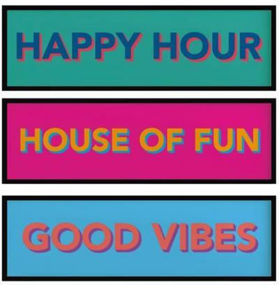 Atmosphera House Fun Chalk Board Wall-Mounted 70x20cm
