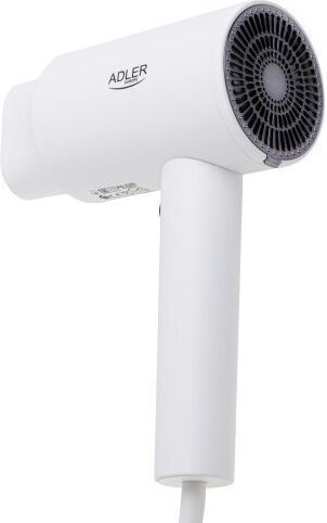 Adler White Hotel Hair Dryer 2kW with Spiral Cable up to 168cm