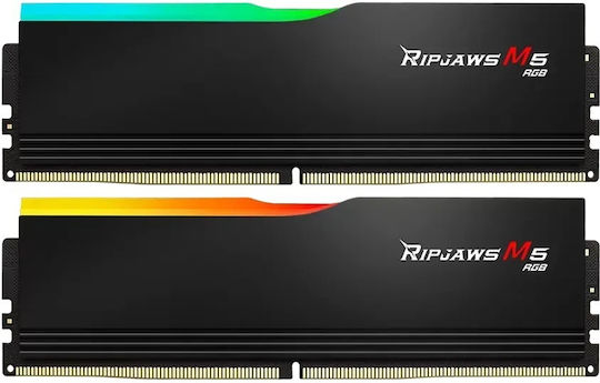 G.Skill Ripjaws M5 RGB DDR5 48GB Memorii RAM cu 2x24GB Module și Frecvență 5200 pentru Desktop