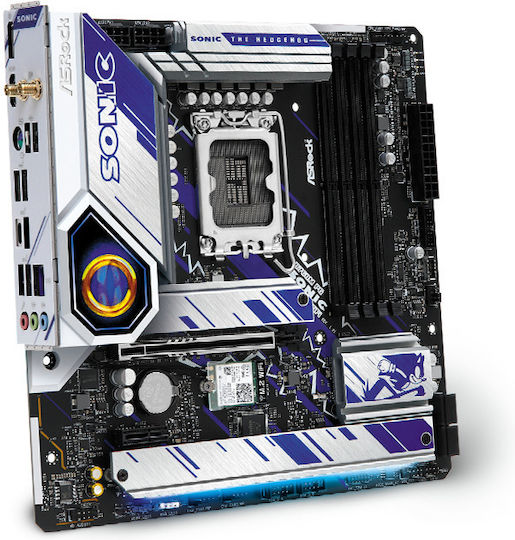 ASRock B760M PG Sonic Wi-Fi Motherboard Micro ATX με Intel 1700 Socket 90-MXBKM0-A0UAYZ