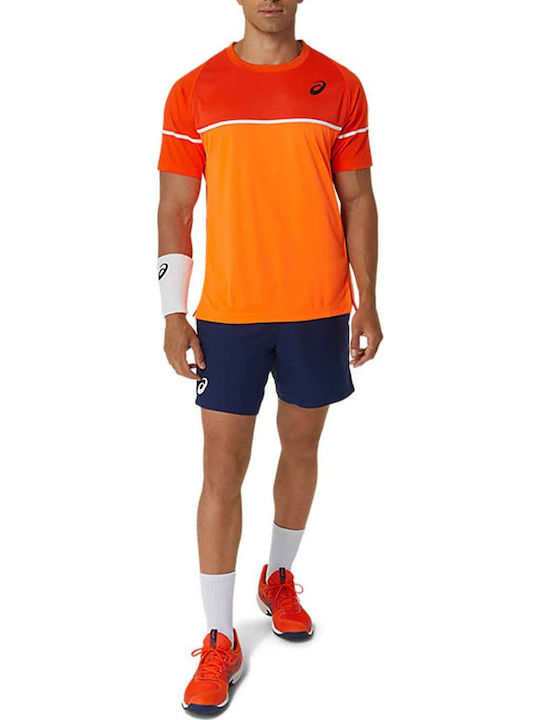 ASICS 2041A292-800 Men's Orange Tennis Shirt