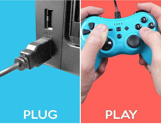Subsonic Colorz Ενσύρματο Gamepad για Switch Μπλε