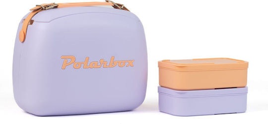 Polarbox Pop Edition And 2 Food Containers Portable Fridge 6Lt Purple-Orange