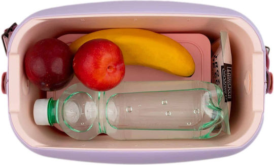 Polarbox Pop Edition And 2 Food Containers Portable Fridge 6Lt Purple-Orange