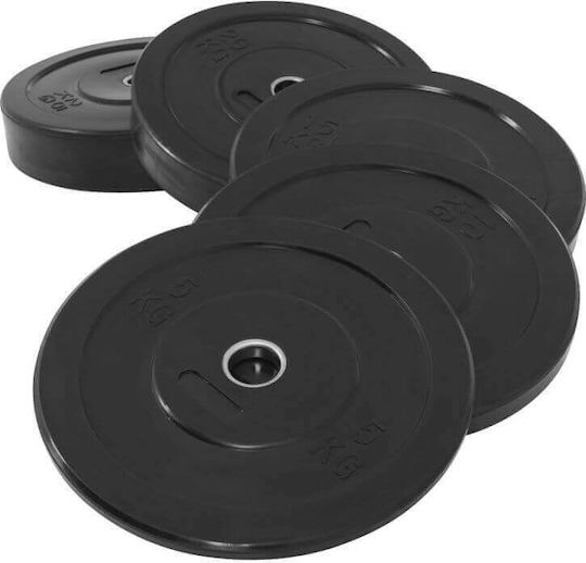Optimum Set of Plates Olympic Type Rubber 1 x 15kg Φ50mm
