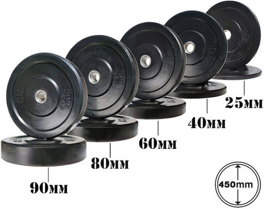Optimum Комплект Дискове Гумен 1 x 20кг Φ50мм