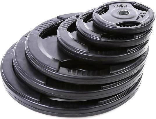 Optimum Set of Plates Rubber 1 x 5kg Ø28mm with Handles