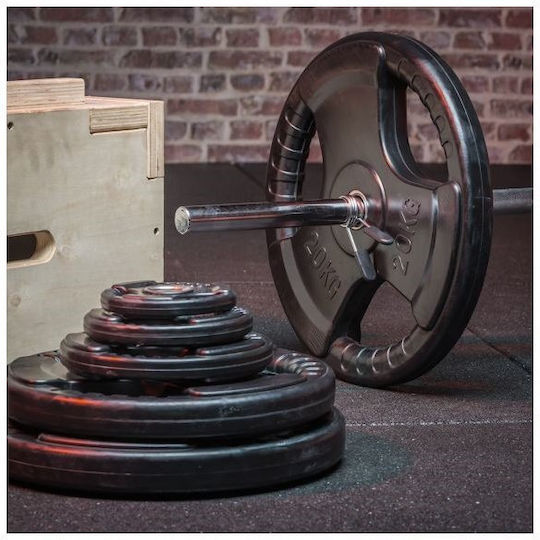 Optimum Set of Plates Rubber 1 x 5kg Ø28mm with Handles