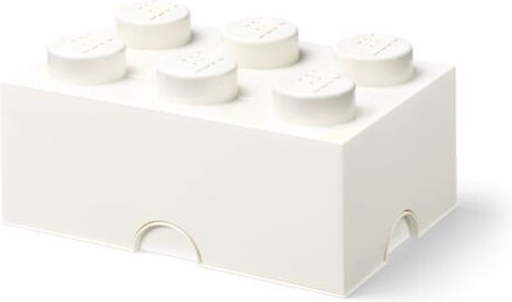 LEGO Πλαστικό Παιδικό Δοχείο Φαγητού Λευκό