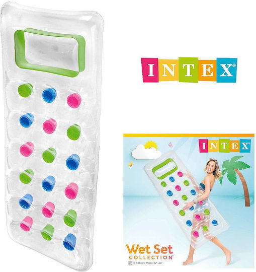 Intex Φουσκωτό Στρώμα Θαλάσσης Πράσινο 188x71cm