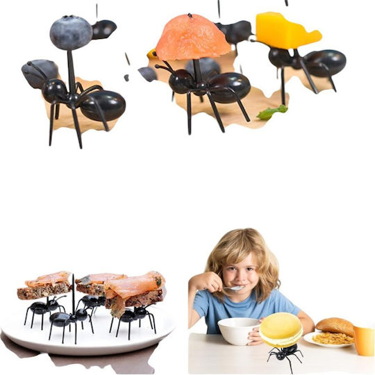 Queen Mother Ant Black Forks for Party 12 Pieces
