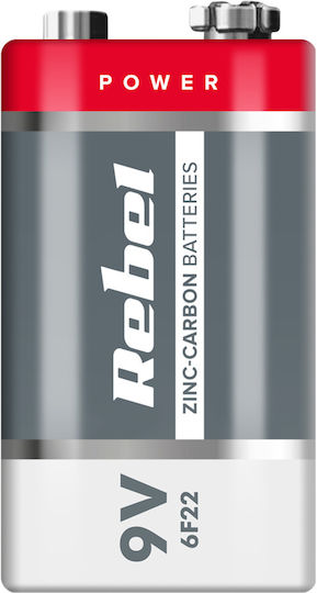 Rebel 6f22 Zinc-carbon Battery Blister