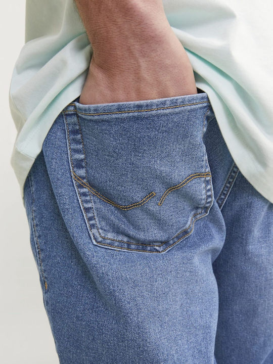 Men's Jeans Pants Elastic with Slim Fit Blue