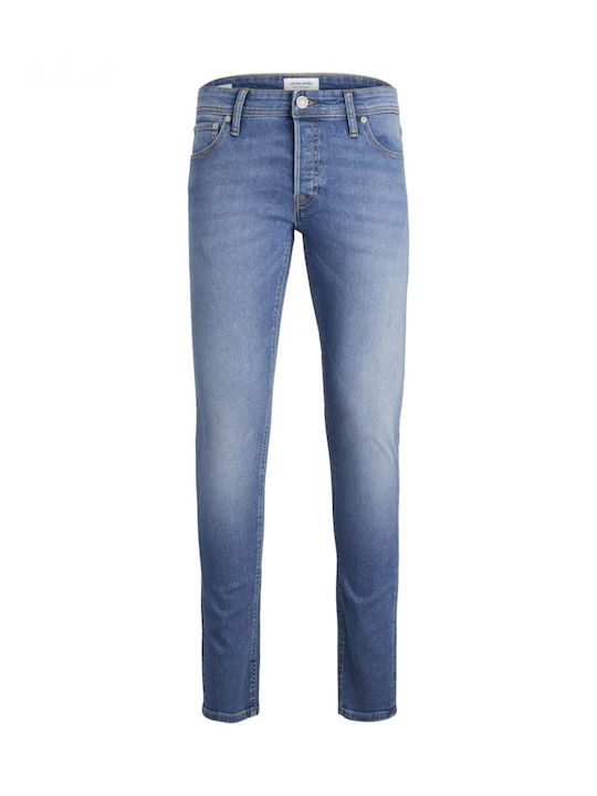 Men's Jeans Pants Elastic with Slim Fit Blue