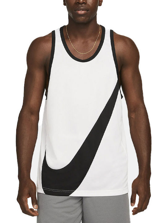 Dri-FIT Crossover Dri-Fit Sportliches Kurzarmbluse Weiß