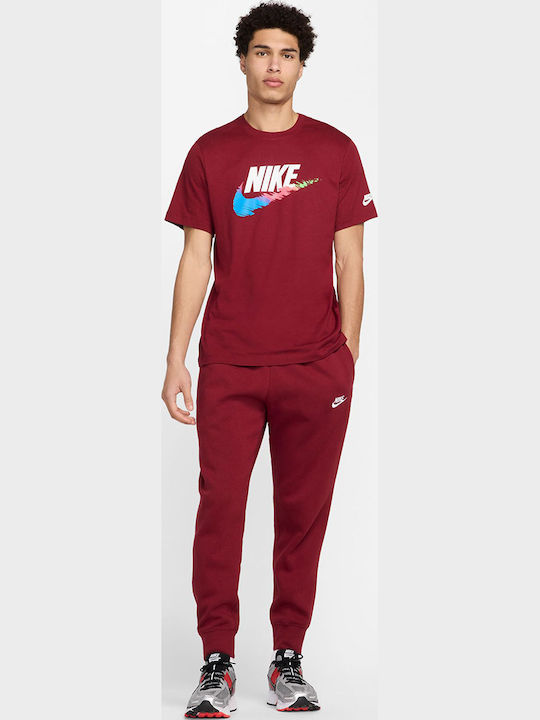 T-shirt Μπορντό
