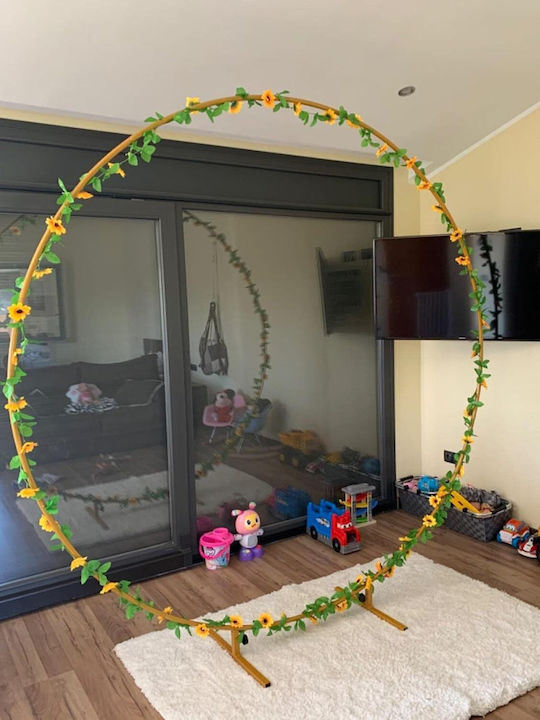 Set De Cadre Arc Metal Tip Cerc Circulare 1.8 M Picioare Balon Banda Accesorii Reutilizabile Nunta Aniversare Fundaluri Foto Accesorii Pentru Petreceri Decorațiuni