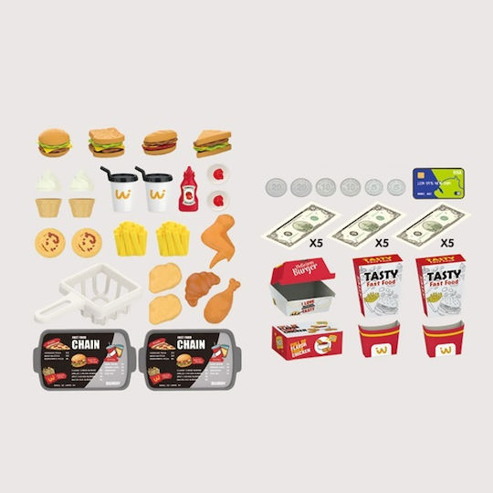 Kids Shop for 3+ Years 71pcs SM560389 Fast Food Green