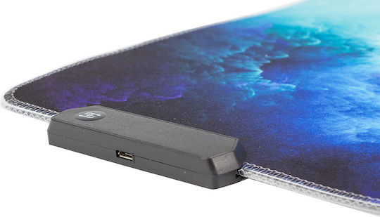 Verk Group Gaming Mouse Pad XXL (900mm) με RGB Φωτισμό μέσω USB Γκρι