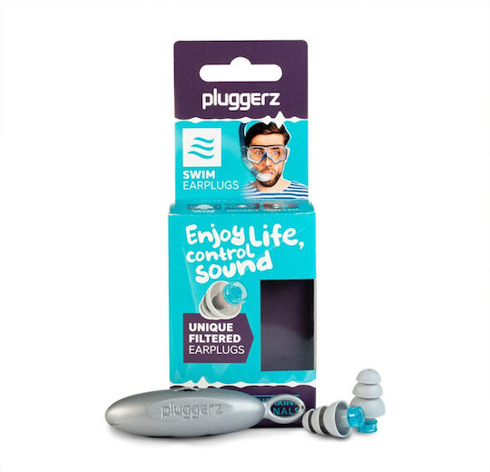 Pluggerz Ωτοασπίδες Σιλικόνης για Κολύμβηση 2τμχ