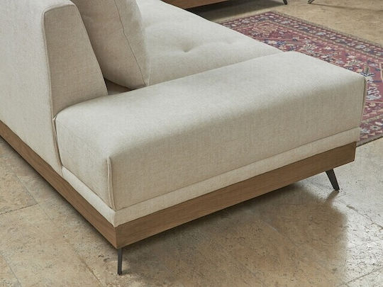 Erato Γωνιακός Καναπές Εκρού 300x250x76εκ.
