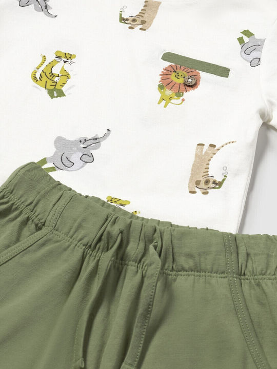 Kids' Set with Shorts Summer 3pcs Golden