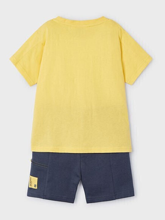 Kids' Set with Shorts Summer 2pcs Yellow Be Brave