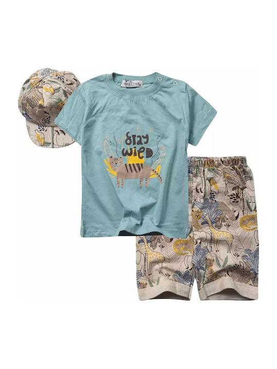 Kinder-Set mit Shorts Sommer 2Stück Beige