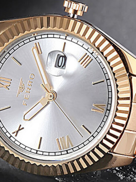 Ferro Watch Battery with Metal Bracelet