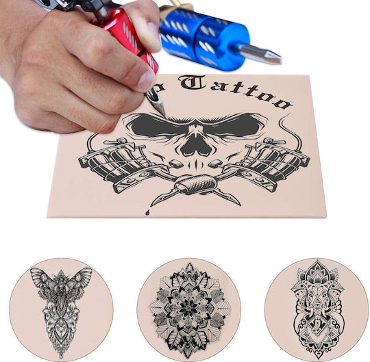 Set 10 Piele Artificială pentru Practică Piele pentru Micropigmentare Tatuaje Dublu Față 20 X 15 Cm Din Cauciuc