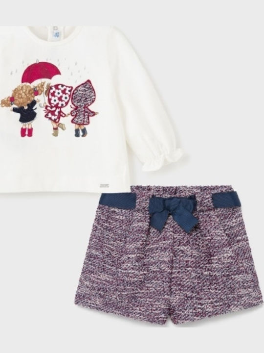 Kinder-Set mit Shorts Sommer 2Stück Burgundisch