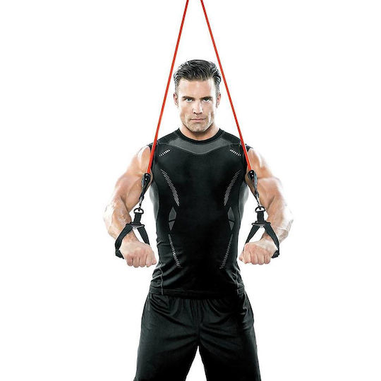 PrimaFit Λάστιχο Γυμναστικής Σωληνωτό με Λαβές Κίτρινο
