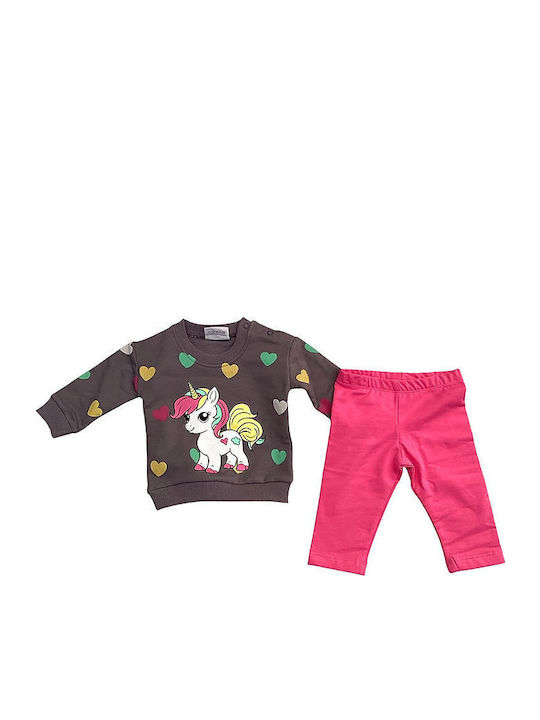 Kids' Set with Leggings Winter 2pcs Anthracite