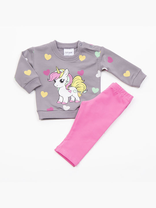 Kids' Set with Leggings Winter 2pcs Anthracite