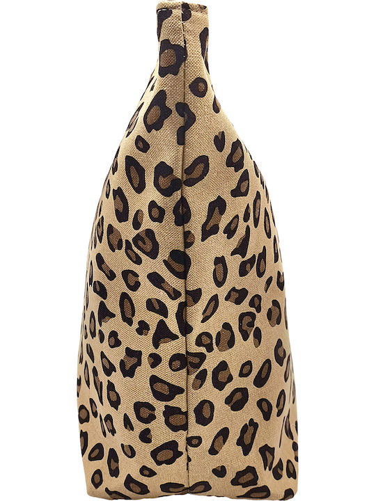 Gift-Me Fabric Beach Bag with Wallet Brown