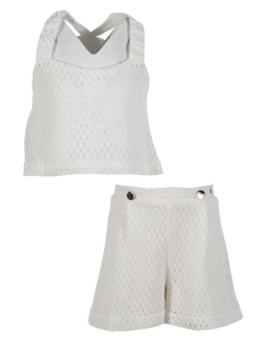 Kinder-Set mit Shorts Sommer 2Stück White