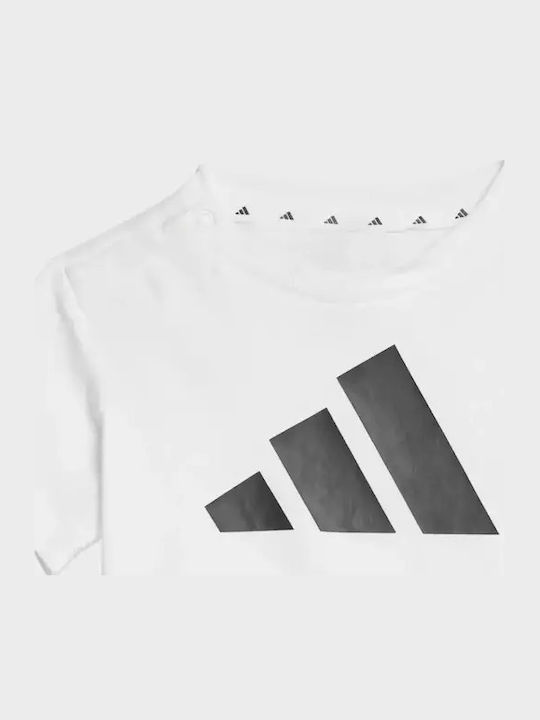 Kinder-Set mit Shorts Sommer 2Stück White, Black Essentials