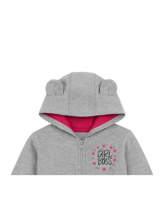 Детска Жилетка с Качулка Grey