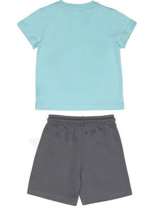 Kids' Set with Shorts Summer 2pcs Aqua