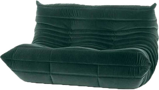 Togo Doppelsitzer Sofa Dark Green 132x102x70cm