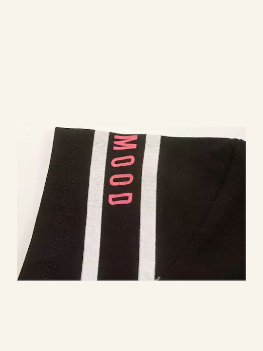 Kinder-Set mit Leggings Sommer 2Stück Black/White