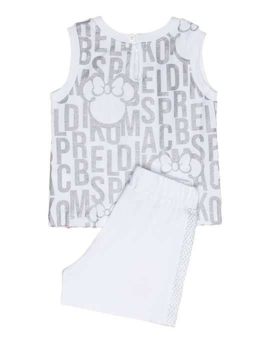 Set pentru copii cu șorturi Vară 2buc White